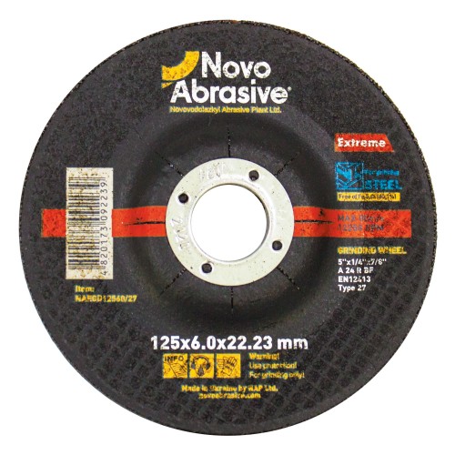 Круг шлифовальный  NovoAbrasive Extreme 125 х 6,0 27 14А 22,23